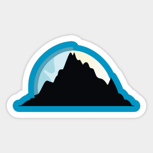 minimalist scenic silhouette Sticker